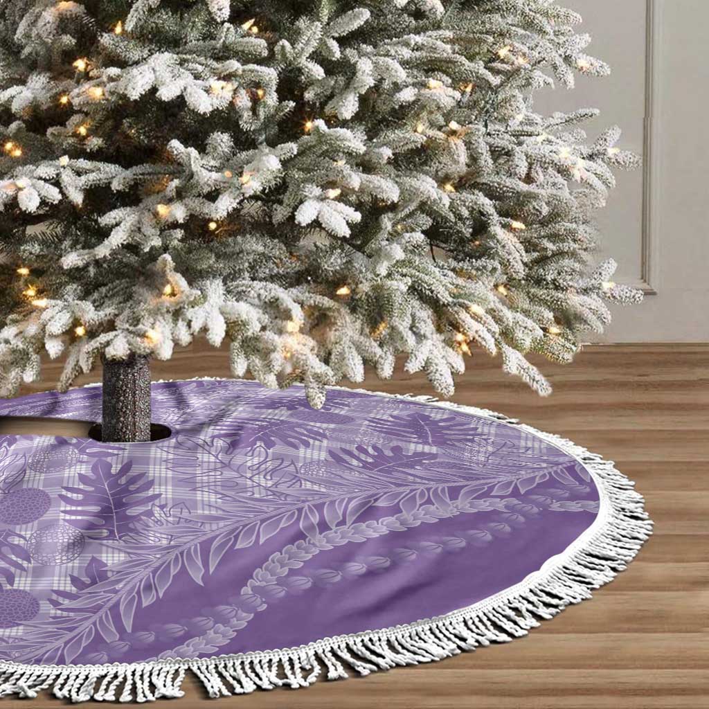 Hawaii Breadfruit Palaka Tree Skirt Poni Maile Lei - Polynesian Pride