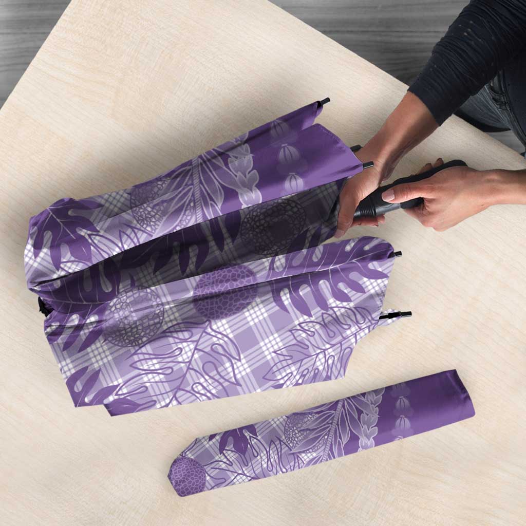 Hawaii Breadfruit Palaka Umbrella Poni Maile Lei - Polynesian Pride