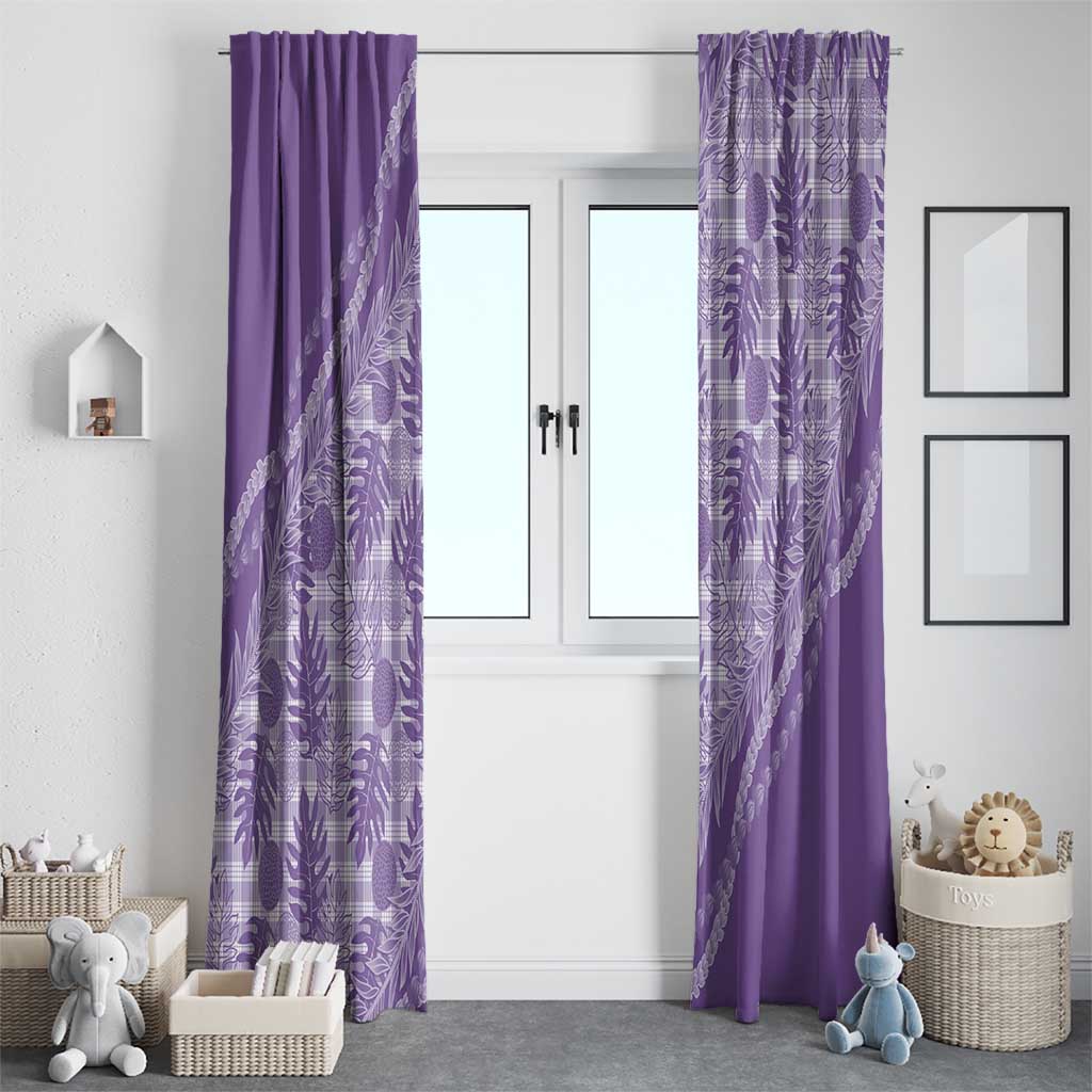 Hawaii Breadfruit Palaka Window Curtain Poni Maile Lei - Polynesian Pride