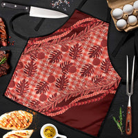 Hawaii Breadfruit Palaka Apron Ulaula Maile Lei - Polynesian Pride