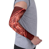 Hawaii Breadfruit Palaka Arm Sleeves Ulaula Maile Lei - Polynesian Pride