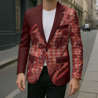 Hawaii Breadfruit Palaka Blazer Ulaula Maile Lei - Polynesian Pride