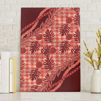 Hawaii Breadfruit Palaka Canvas Wall Art Ulaula Maile Lei - Polynesian Pride