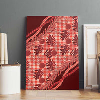 Hawaii Breadfruit Palaka Canvas Wall Art Ulaula Maile Lei - Polynesian Pride