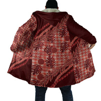 Hawaii Breadfruit Palaka Cloak Ulaula Maile Lei - Polynesian Pride