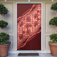 Hawaii Breadfruit Palaka Door Cover Ulaula Maile Lei - Polynesian Pride