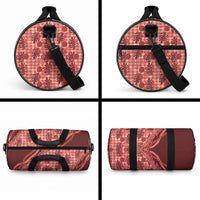 Hawaii Breadfruit Palaka Duffle Bag Ulaula Maile Lei LT9 - Polynesian Pride