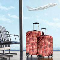 Hawaii Breadfruit Palaka Luggage Cover Ulaula Maile Lei - Polynesian Pride
