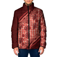 Hawaii Breadfruit Palaka Padded Jacket Ulaula Maile Lei - Polynesian Pride