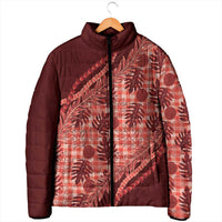 Hawaii Breadfruit Palaka Padded Jacket Ulaula Maile Lei - Polynesian Pride