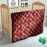 Hawaii Breadfruit Palaka Quilt Ulaula Maile Lei - Polynesian Pride