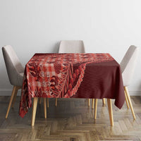 Hawaii Breadfruit Palaka Tablecloth Ulaula Maile Lei - Polynesian Pride