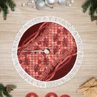 Hawaii Breadfruit Palaka Tree Skirt Ulaula Maile Lei - Polynesian Pride