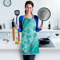 Hawaii Breadfruit Palaka Apron Polu Opal Maile Lei - Polynesian Pride