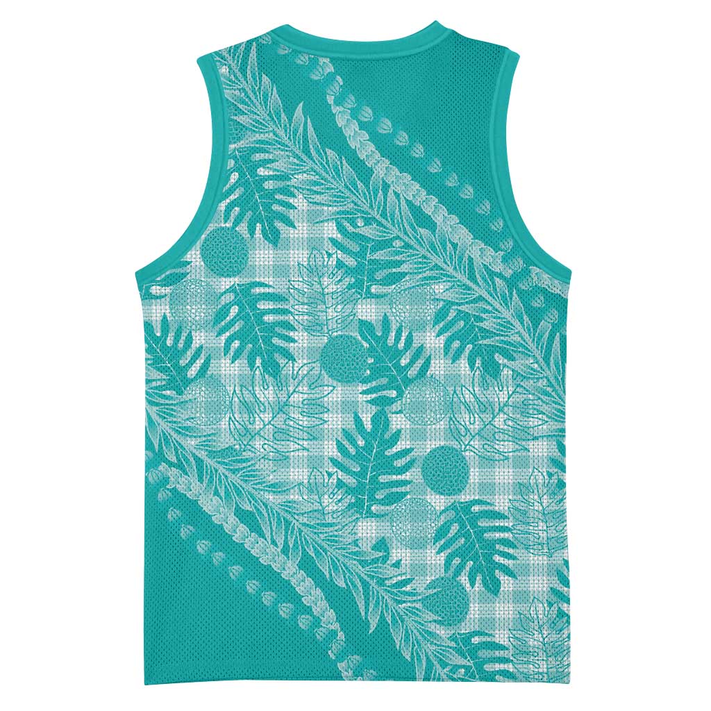 Hawaii Breadfruit Palaka Basketball Jersey Polu Opal Maile Lei - Polynesian Pride