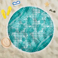 Hawaii Breadfruit Palaka Beach Blanket Polu Opal Maile Lei - Polynesian Pride