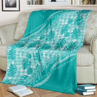 Hawaii Breadfruit Palaka Blanket Polu Opal Maile Lei - Polynesian Pride