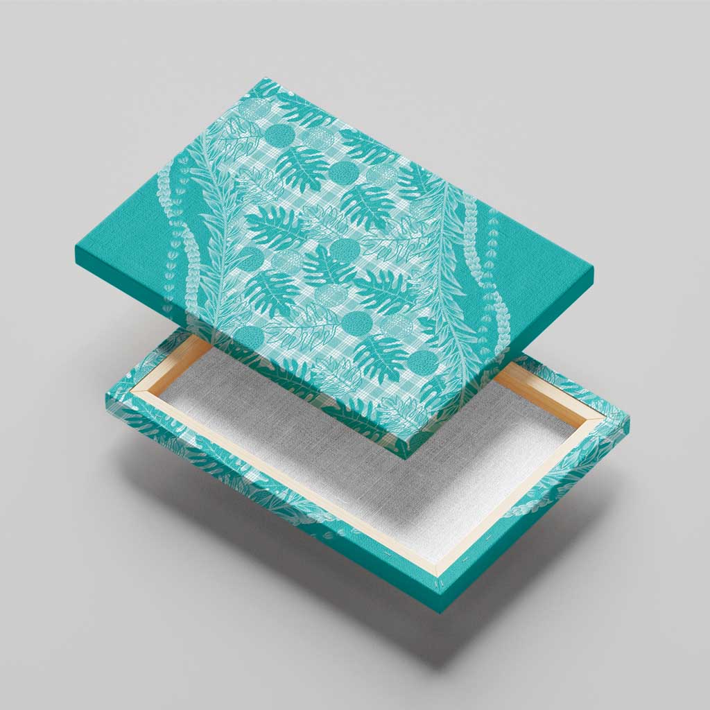 Hawaii Breadfruit Palaka Canvas Wall Art Polu Opal Maile Lei - Polynesian Pride