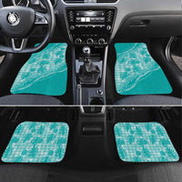 Hawaii Breadfruit Palaka Car Mats Polu Opal Maile Lei - Polynesian Pride
