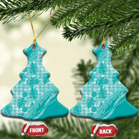 Hawaii Breadfruit Palaka Ceramic Ornament Polu Opal Maile Lei - Polynesian Pride