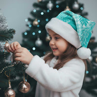 Hawaii Breadfruit Palaka Christmas Santa Hat Polu Opal Maile Lei - Polynesian Pride