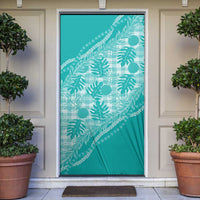 Hawaii Breadfruit Palaka Door Cover Polu Opal Maile Lei - Polynesian Pride
