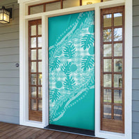 Hawaii Breadfruit Palaka Door Cover Polu Opal Maile Lei - Polynesian Pride