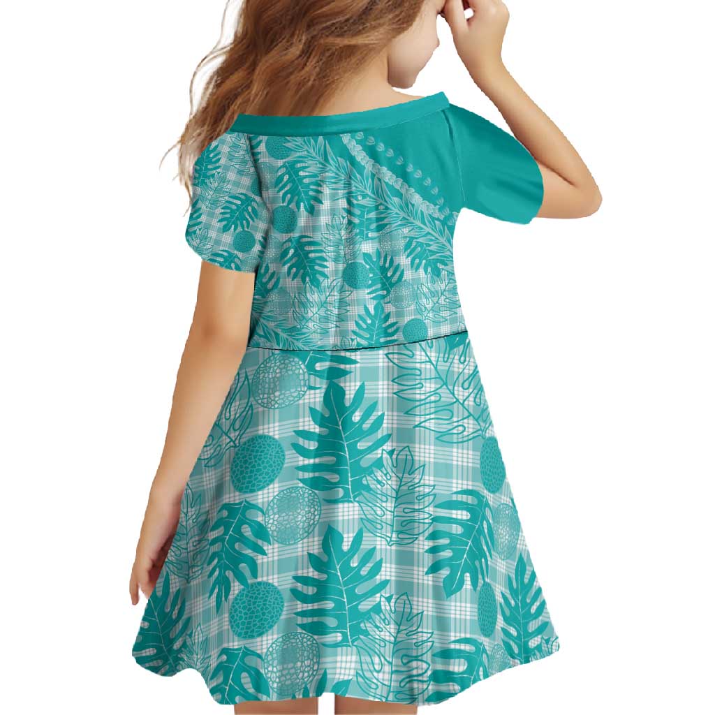 Hawaii Breadfruit Palaka Family Matching Mermaid Dress and Hawaiian Shirt Polu Opal Maile Lei - Polynesian Pride