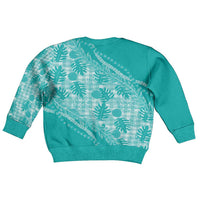 Hawaii Breadfruit Palaka Kid Ugly Christmas Sweater Polu Opal Maile Lei - Polynesian Pride