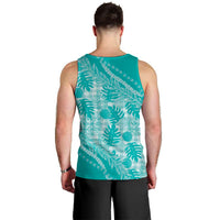 Hawaii Breadfruit Palaka Men Tank Top Polu Opal Maile Lei - Polynesian Pride