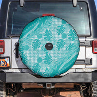 Hawaii Breadfruit Palaka Spare Tire Cover Polu Opal Maile Lei - Polynesian Pride