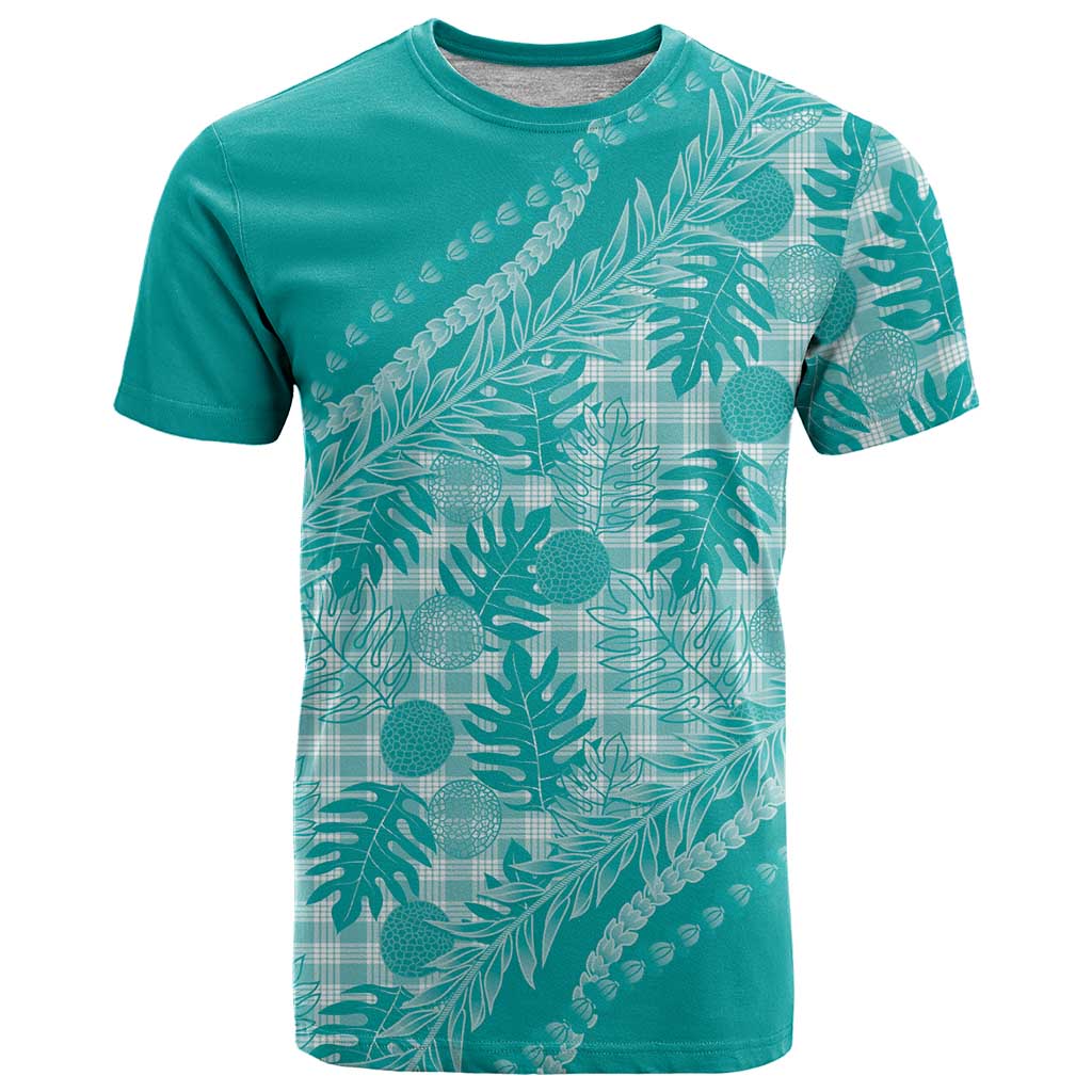 Hawaii Breadfruit Palaka T Shirt Polu Opal Maile Lei - Polynesian Pride