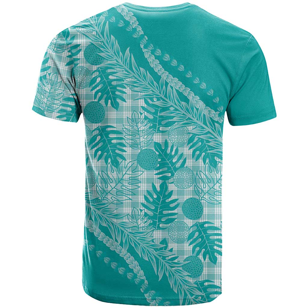 Hawaii Breadfruit Palaka T Shirt Polu Opal Maile Lei - Polynesian Pride