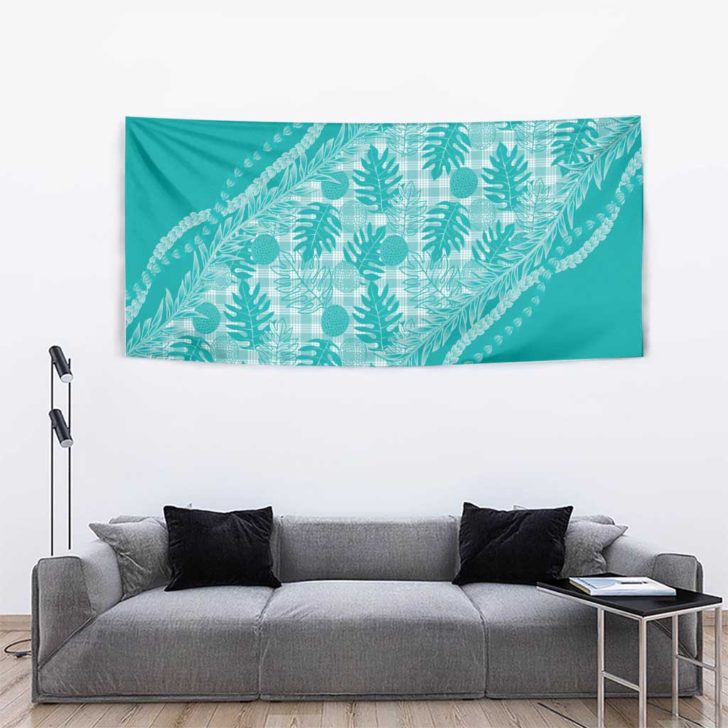 Hawaii Breadfruit Palaka Tapestry Polu Opal Maile Lei - Polynesian Pride