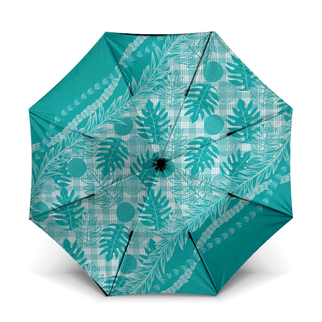 Hawaii Breadfruit Palaka Umbrella Polu Opal Maile Lei - Polynesian Pride