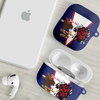 American Samoa Heart Tribal Personalized AirPods Case Polynesian Patterns LT9 - Polynesian Pride