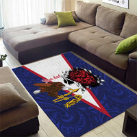 American Samoa Heart Tribal Personalized Area Rug Polynesian Patterns LT9 - Polynesian Pride