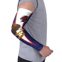 American Samoa Heart Tribal Personalized Arm Sleeves Polynesian Patterns LT9 - Polynesian Pride