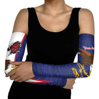 American Samoa Heart Tribal Personalized Arm Sleeves Polynesian Patterns LT9 - Polynesian Pride