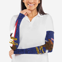American Samoa Heart Tribal Personalized Arm Sleeves Polynesian Patterns LT9 - Polynesian Pride