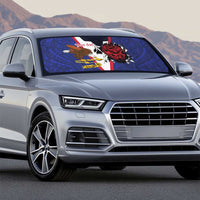 American Samoa Heart Tribal Personalized Auto Sun Shade Polynesian Patterns LT9 - Polynesian Pride