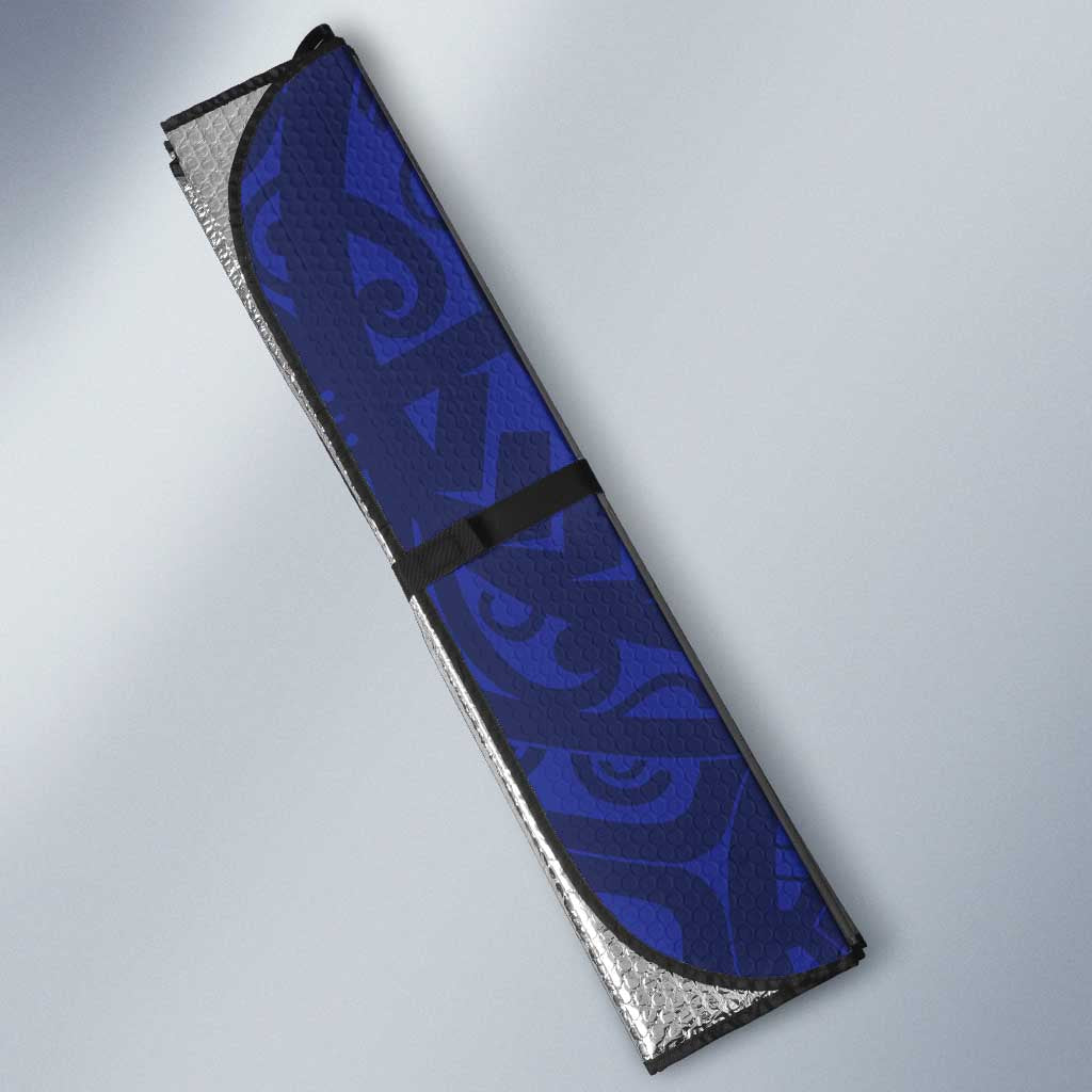 American Samoa Heart Tribal Personalized Auto Sun Shade Polynesian Patterns LT9 - Polynesian Pride