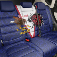 American Samoa Heart Tribal Personalized Back Car Seat Cover Polynesian Patterns LT9 - Polynesian Pride