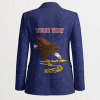American Samoa Heart Tribal Personalized Blazer Polynesian Patterns