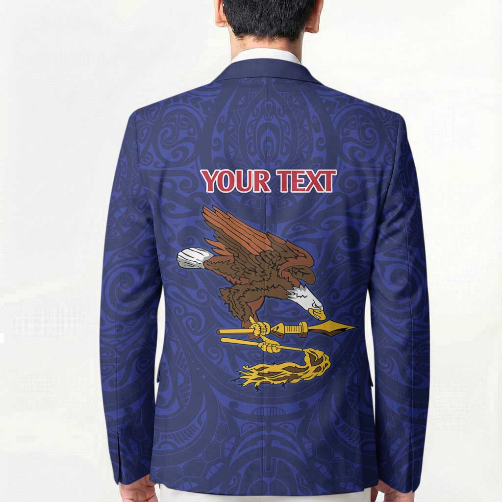 American Samoa Heart Tribal Personalized Blazer Polynesian Patterns