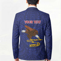 American Samoa Heart Tribal Personalized Blazer Polynesian Patterns