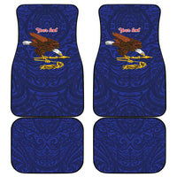 American Samoa Heart Tribal Personalized Car Mats Polynesian Patterns LT9 - Polynesian Pride