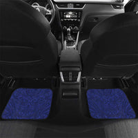 American Samoa Heart Tribal Personalized Car Mats Polynesian Patterns LT9 Set 2pcs - Back Blue - Polynesian Pride