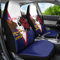 American Samoa Heart Tribal Personalized Car Seat Cover Polynesian Patterns LT9 - Polynesian Pride