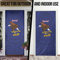 American Samoa Heart Tribal Personalized Door Cover Polynesian Patterns